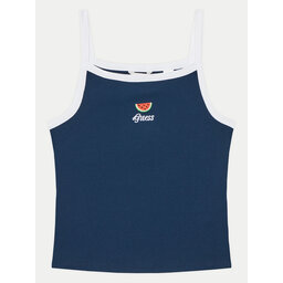 Guess Guess Marškinėliai J5GI07 KCU20 Mėlyna Slim Fit