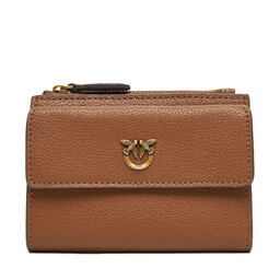 PINKO Liels sieviešu maks PINKO Compact Wallet AI 25-26 PCPL 103612 A29Q Brūns