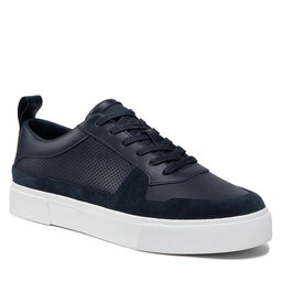 Calvin Klein Сникърси Calvin Klein Low Top Lace Up Lth HM0HM00495 Calvin Navy DW4