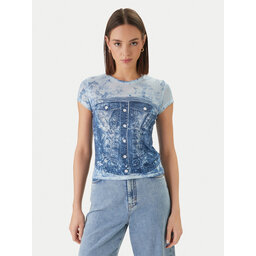 Guess Guess T-Shirt W6GI44 K3614 Blau Regular Fit