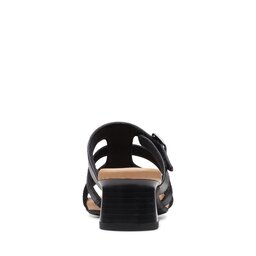 

Шльопанці Clarks Desirae Palm 26171178 Black Leather, Чорний