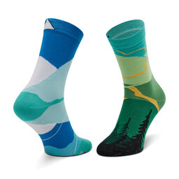 

Високі шкарпетки unisex Cup of Sox Góromaniak Зелений