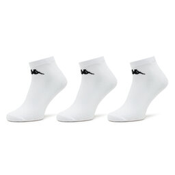 Kappa Lot de 3 paires de chaussettes hautes unisexe Kappa 708068 Bright White 11-0601