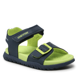 Geox Sandali Geox J Sandal Fusbetto Bo J35HMA000BCC0749 M Navy/Lime