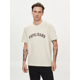 Pepe Jeans Pepe Jeans Marškinėliai Clement PM509220 Smėlio Regular Fit