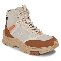 Calvin Klein Jeans Turistická obuv Calvin Klein Jeans Hiking Lace Up Boot Cor YM0YM00762 Plaza Taupe/Eggshell/Brown Sugar 0HI
