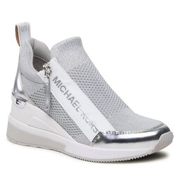 MICHAEL Michael Kors Сникърси MICHAEL Michael Kors Willis Wedge Trainer 43S3WIFS3D Silver