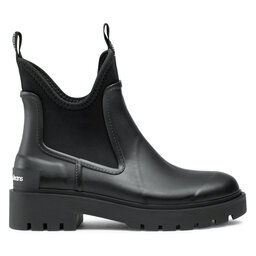 Calvin Klein Jeans Botas de agua Calvin Klein Jeans Mid Rainboot Chelsea YW0YW01034 Negro