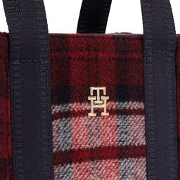 

Сумка Tommy Hilfiger Th Identity Small Tote Check AW0AW15884 Check 0GZ, Cиній