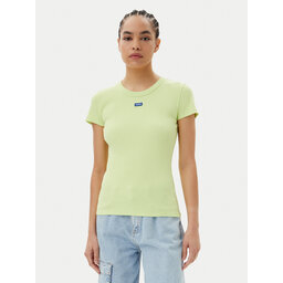 HUGO HUGO Marškinėliai Easy 50523924 Žalia Slim Fit