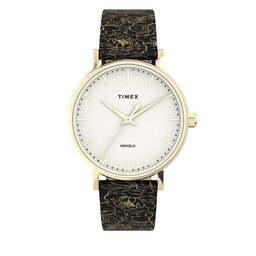 Timex Часовник Timex Fairfield Floral TW2U40700 Black/Gold