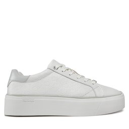 

Снікерcи Calvin Klein Flatform C Lace Up - Mono Mix HW0HW01870 White/Pearl Grey 0K9, Білий