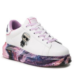 KARL LAGERFELD Сникърси KARL LAGERFELD KL62573D White Lthr w/Lilac