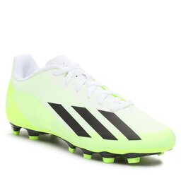 adidas Pantofi adidas X Crazyfast.4 Flexible Ground Boots HQ4535 Ftwwht/Cblack/Luclem