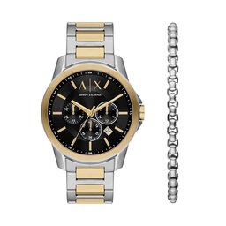 Armani Exchange Uhr Armani Exchange Banks AX7148SET Gold/Silver
