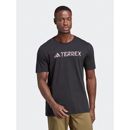 adidas adidas Marškinėliai Terrex Classic Logo T-Shirt HZ1399 Juoda Regular Fit