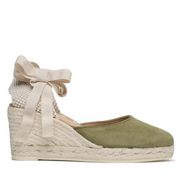 

Еспадрильї Manebi Low Wedge Espadrilles R 1.5 WL Kaki Green, Зелений