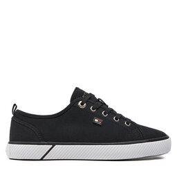 Tommy Hilfiger Tenisówki Tommy Hilfiger Vulc Canvas Sneaker FW0FW08063 Czarny