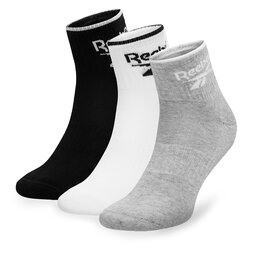 Reebok Σετ 3 ζευγάρια ψηλές κάλτσες unisex Reebok R0362-SS24 (3-pack) Έγχρωμο