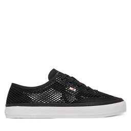 Tommy Hilfiger Sneakersy Tommy Hilfiger Th Open Mesh Vulc Sneaker FW0FW08684 Černá