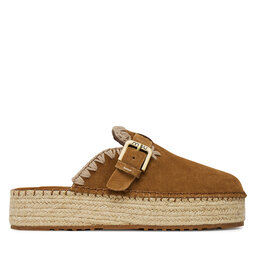 Mou Espadryle Mou Jute clog plain MU.SW641000A Brązowy