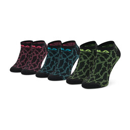 Fila 3 pares de calcetines altos para mujer Fila Calza Invisibile F6647 Fashion Black 229