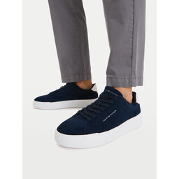 Tommy Hilfiger Sneakers Tommy Hilfiger Th Court Core Suede FM0FM05716 Dunkelblau