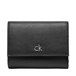 Calvin Klein Portafoglio piccolo da donna Calvin Klein Ck Daily Medium Trifold_Pbl K60K612851 Nero