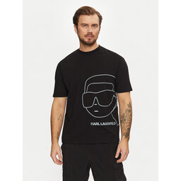 KARL LAGERFELD KARL LAGERFELD Majica 755197 551225 Črna Regular Fit