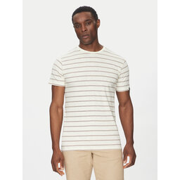INDICODE INDICODE T-Shirt Inrima 41-168 Εκρού Regular Fit
