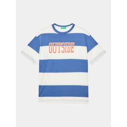 United Colors Of Benetton United Colors Of Benetton Majica 3ZNBC10BN Modra Regular Fit