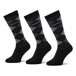 Horka 3 pár uniszex hosszú szárú zokni Horka Riding Socks 145450-0000-0206 Fekete