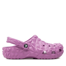 Crocs Şlapi Crocs Classic Geometric Clog 209563 Roz