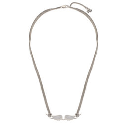 Zadig&Voltaire Naszyjnik Zadig&Voltaire Rock Choker Necklace OWJW00561 Shiny Silver