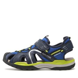 Geox Sandali Geox J Borealis Boy J250RB014MEC4344 D Royal/Lime