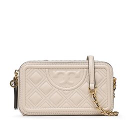 Tory Burch Borsetta Tory Burch Fleming Double-Zip Mini Bag 79403 New Cream 122