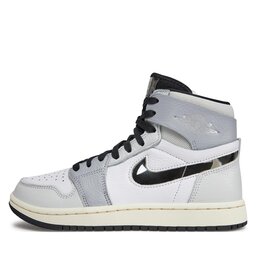

Взуття Nike Air Jordan 1 Zoom FJ4652 100 White/Metallic Silver/Black, Сірий