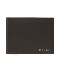 Calvin Klein Голям мъжки портфейл Calvin Klein Ck Concise Trifold 10Cc W/Coin L K50K510600 BAW