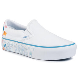 Vans Sneakers aus Stoff Vans Classic Slip-On P VN0A3JEZAHP1 True White/Multi