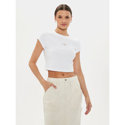 Calvin Klein Jeans Calvin Klein Jeans Camiseta Baby J20J223552 Blanco Slim Fit