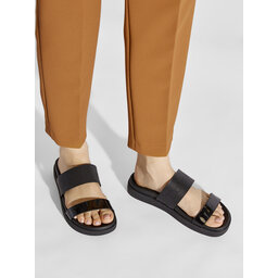 Calvin Klein Nazouváky Calvin Klein Ergonomic Slide Perf/Patent HW0HW00685 Ck Black BAX