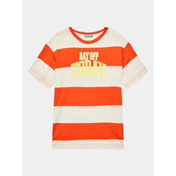 United Colors Of Benetton United Colors Of Benetton Póló 3ZNBC10BN Piros Regular Fit