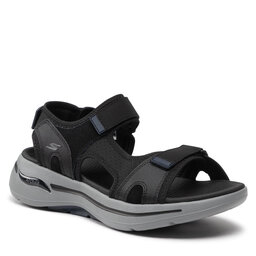 Skechers Sandalias Skechers Go Walk Arch Fit Sandal 229021/BKNV Black/Navy