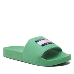 Tommy Jeans Чехли Tommy Jeans Flag Print Pool Sld EN0EN02108 Coastal Green LY3