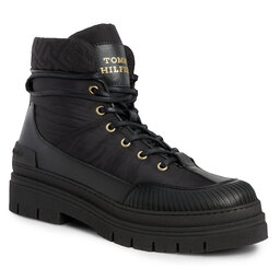 Tommy Hilfiger Trappers Tommy Hilfiger Th Monogram Outdoor Boot FW0FW07502 Black BDS