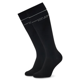 

Набір 2 пар високих чоловічих шкарпеток Emporio Armani 302301 2F273 00020 Nero, Чорний