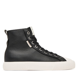 Calvin Klein Sneakers aus Stoff Calvin Klein Vulc Lace Up Hightop Lth HW0HW03076 Schwarz