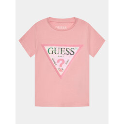 Guess Guess Футболка K4RI31 K6YW1 Рожевий Regular Fit