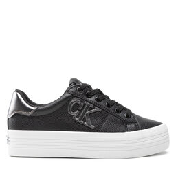 

Снікерcи Calvin Klein Jeans Vulc Flatform Laceup Low YW0YW00763 Black/Silver 0GP, Чорний