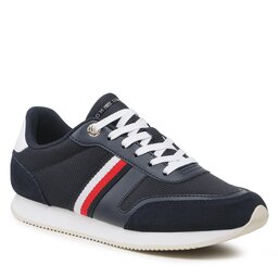 Tommy Hilfiger Sneakersy Tommy Hilfiger Essential Stripes Runner FW0FW07382 Space Blue DW6